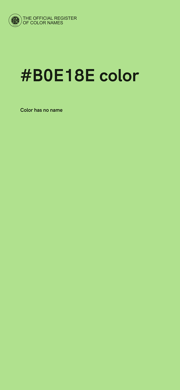 #B0E18E color image