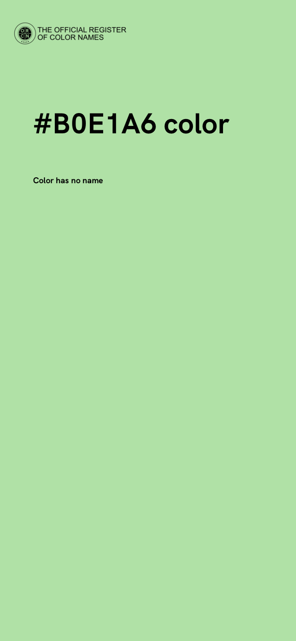 #B0E1A6 color image