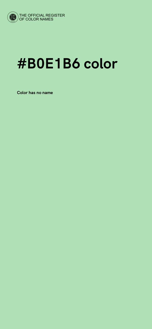 #B0E1B6 color image