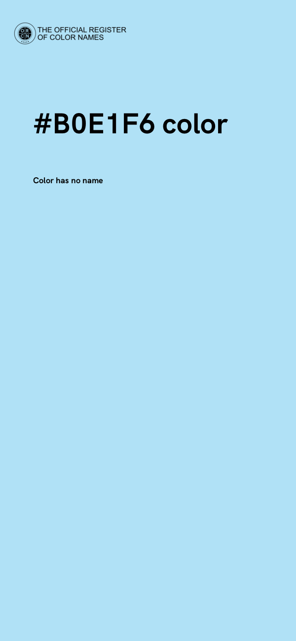#B0E1F6 color image