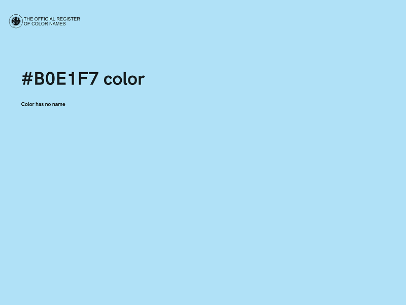 #B0E1F7 color image