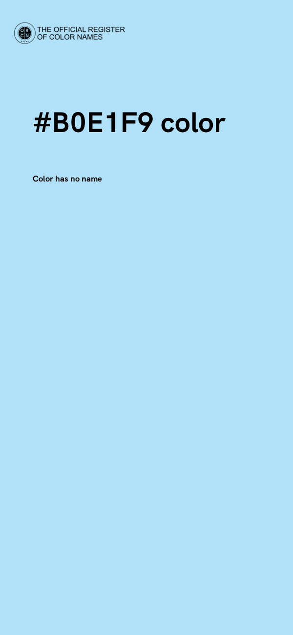 #B0E1F9 color image