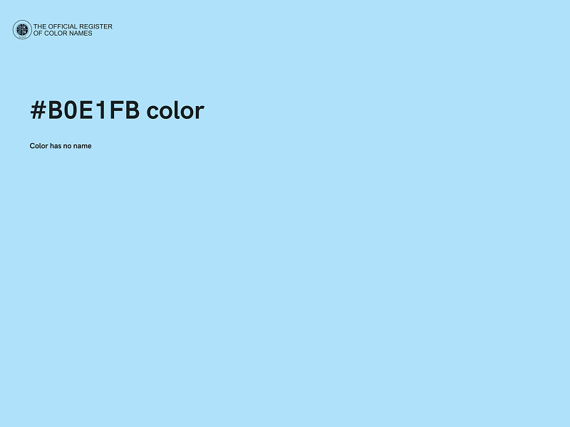 #B0E1FB color image