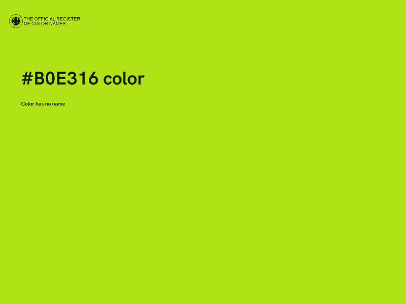 #B0E316 color image