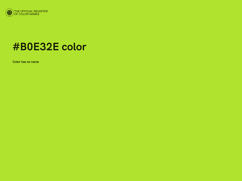 #B0E32E color image