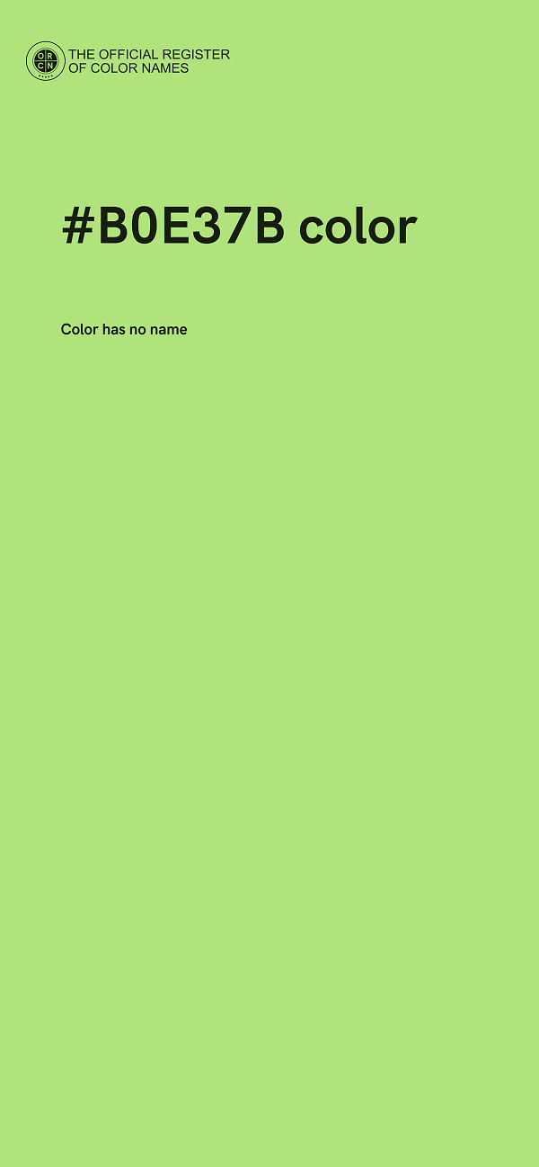#B0E37B color image