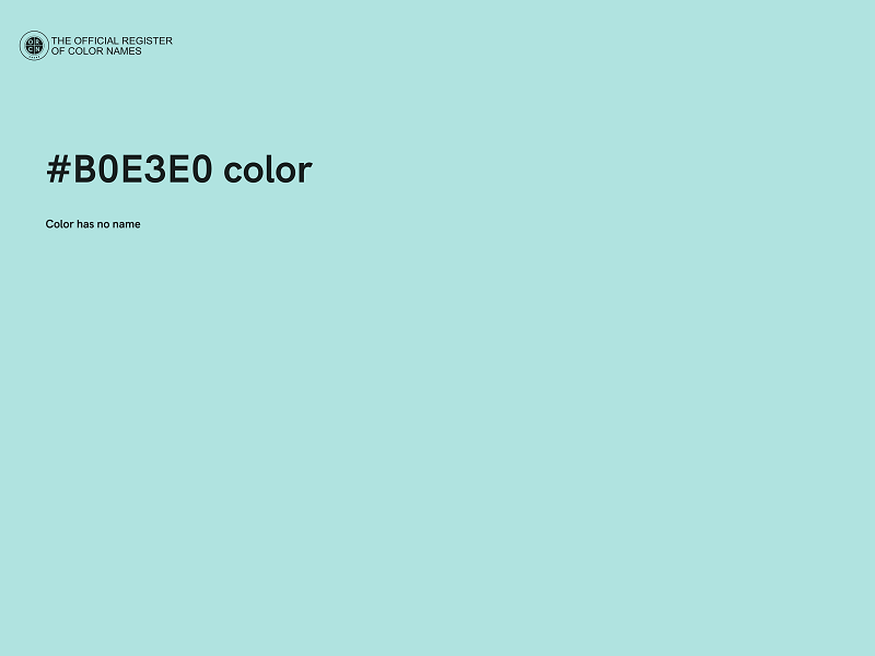 #B0E3E0 color image