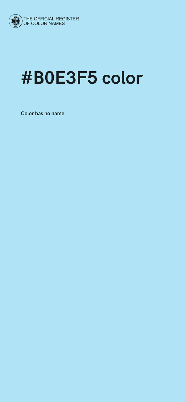 #B0E3F5 color image