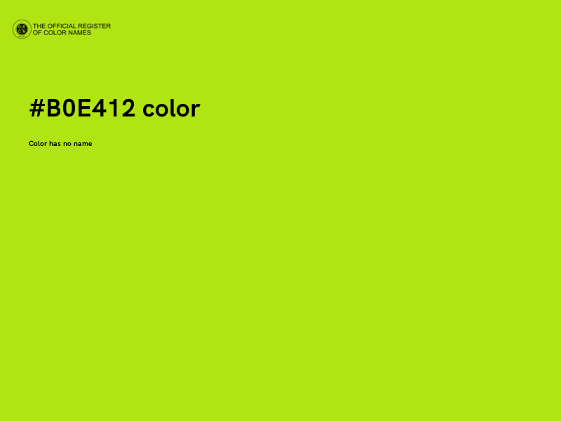 #B0E412 color image