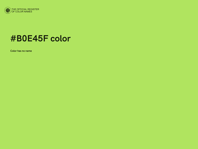 #B0E45F color image