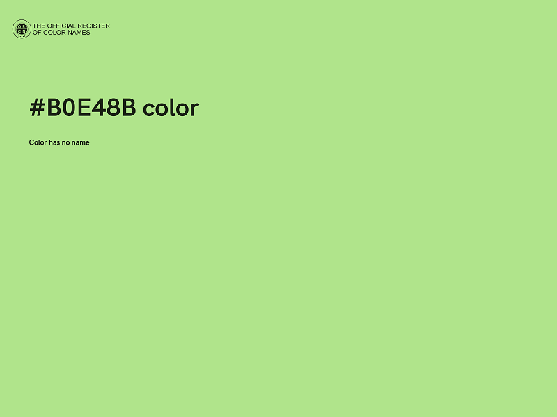 #B0E48B color image