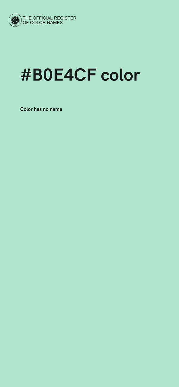 #B0E4CF color image