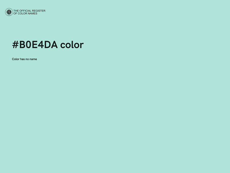 #B0E4DA color image