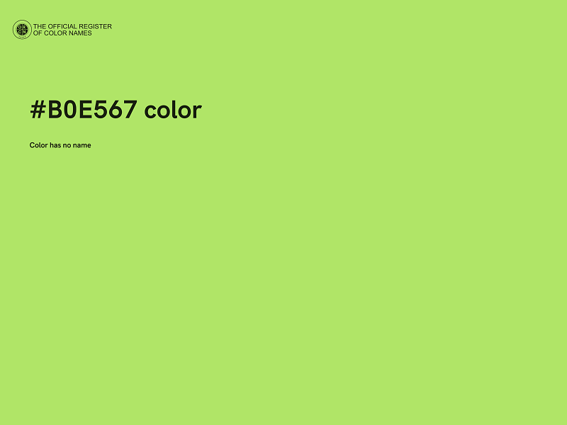 #B0E567 color image