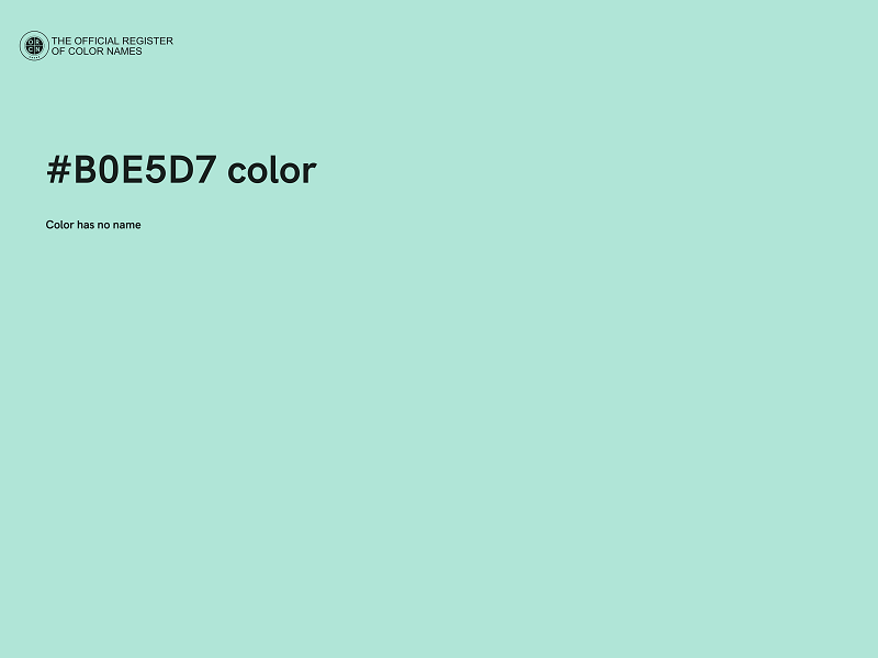 #B0E5D7 color image