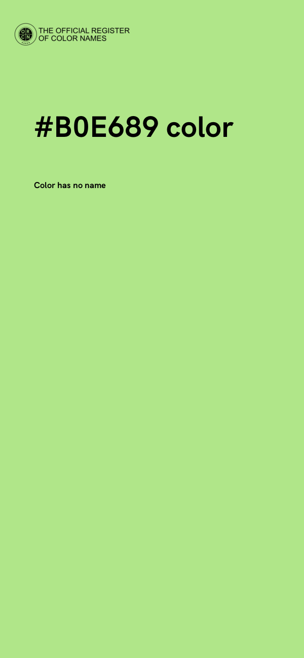 #B0E689 color image