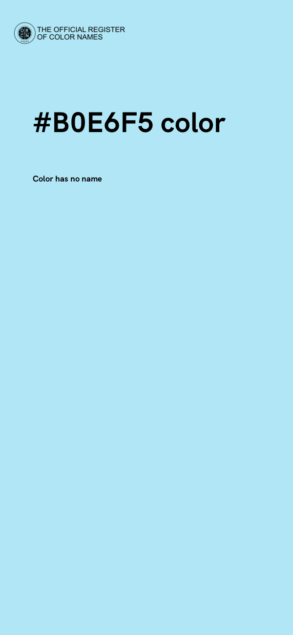 #B0E6F5 color image