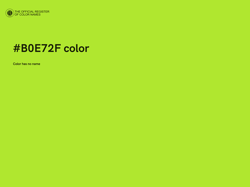 #B0E72F color image