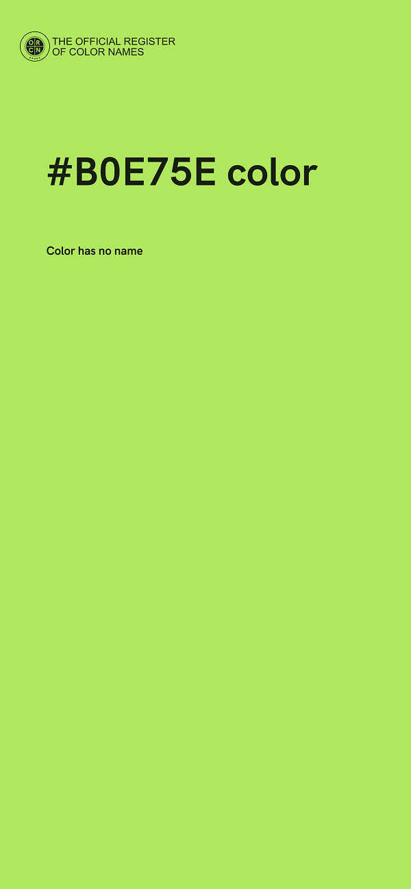 #B0E75E color image