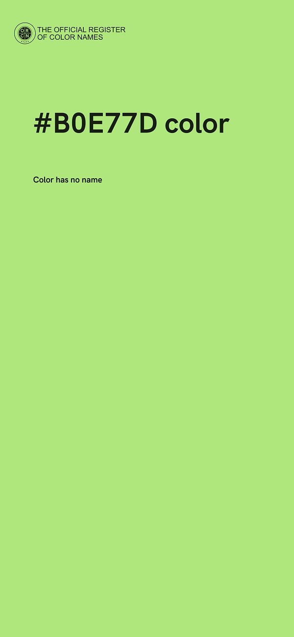 #B0E77D color image