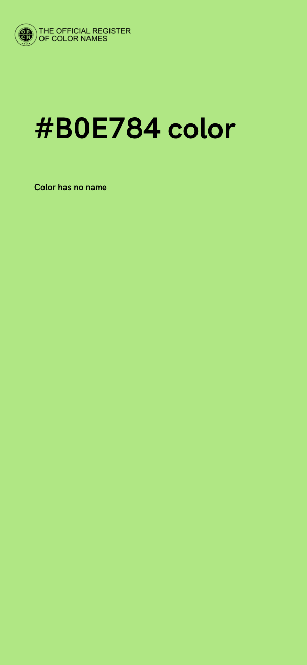 #B0E784 color image