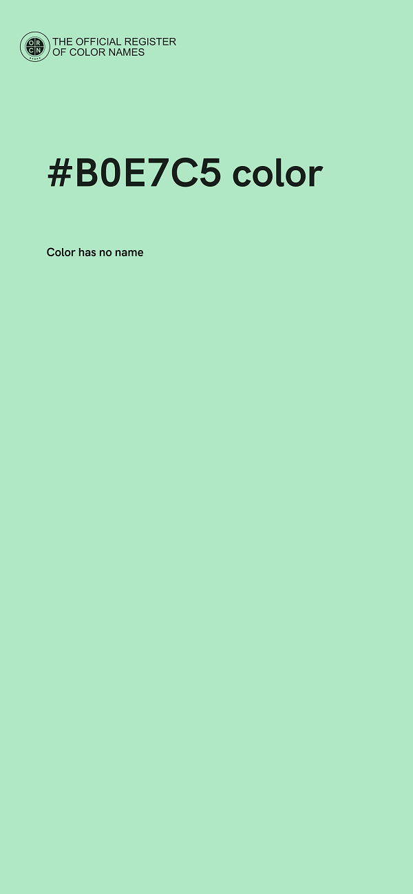 #B0E7C5 color image