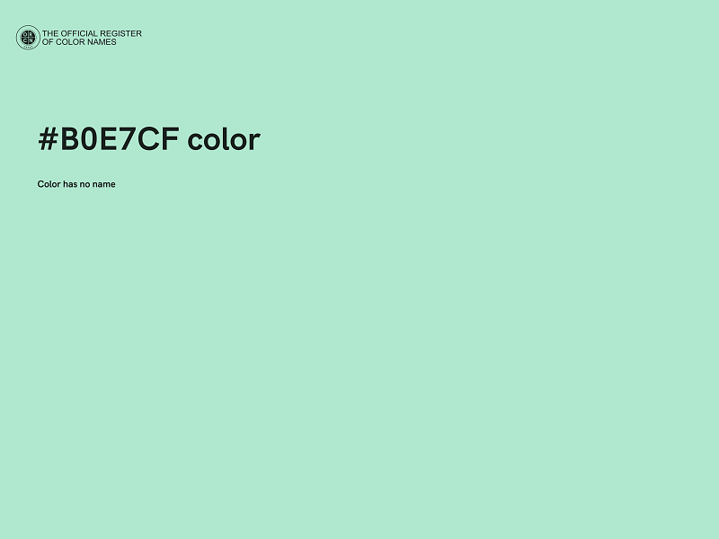 #B0E7CF color image