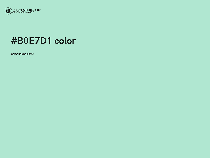 #B0E7D1 color image