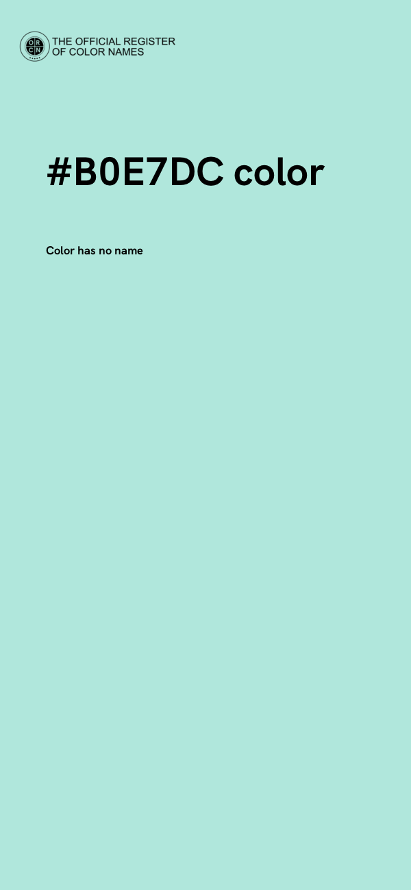 #B0E7DC color image
