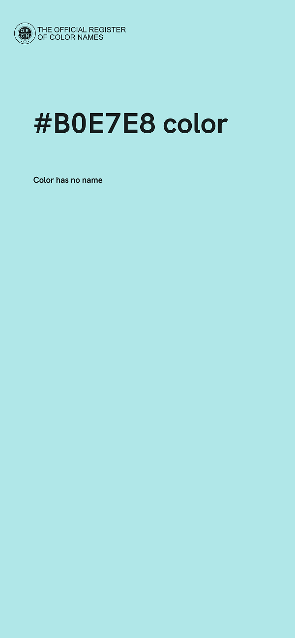 #B0E7E8 color image