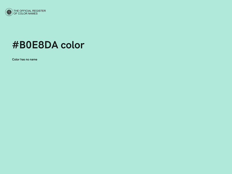 #B0E8DA color image