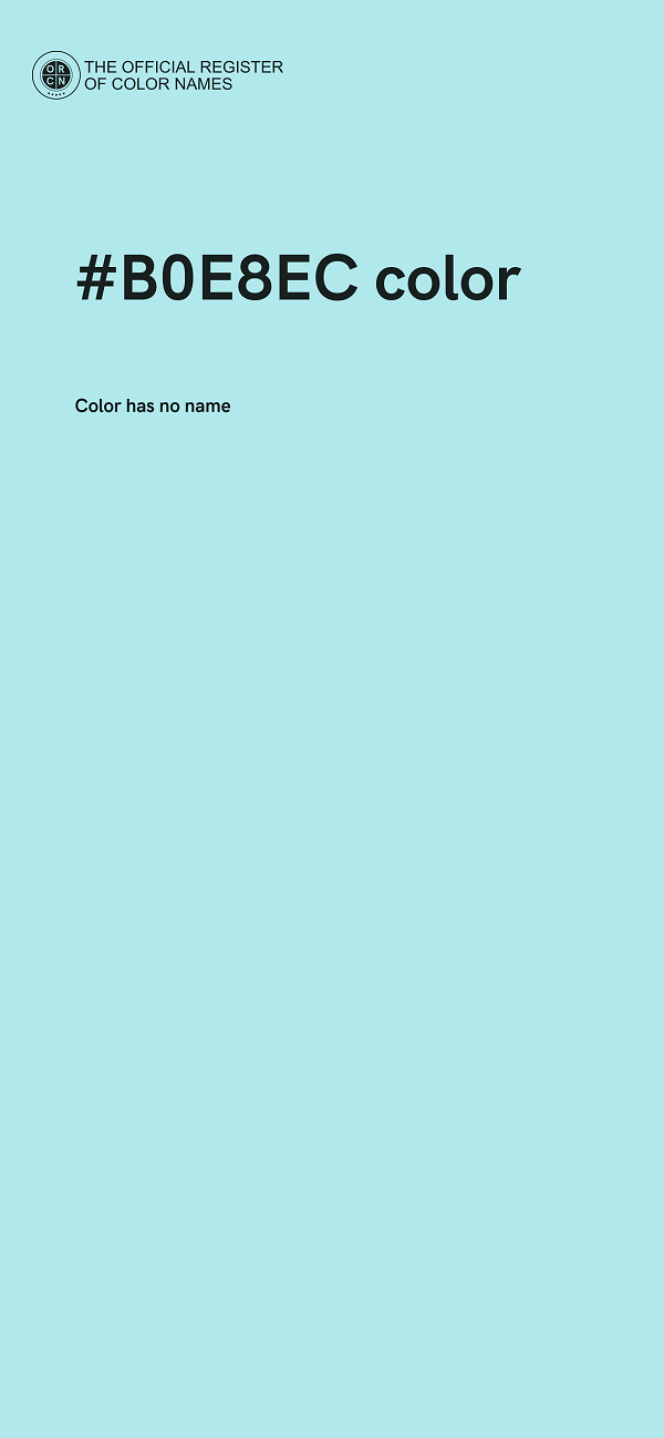 #B0E8EC color image