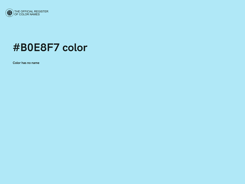 #B0E8F7 color image