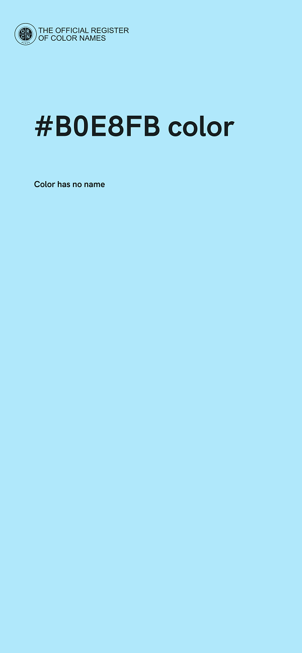 #B0E8FB color image