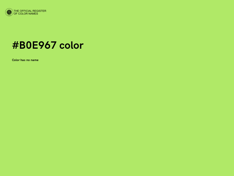 #B0E967 color image