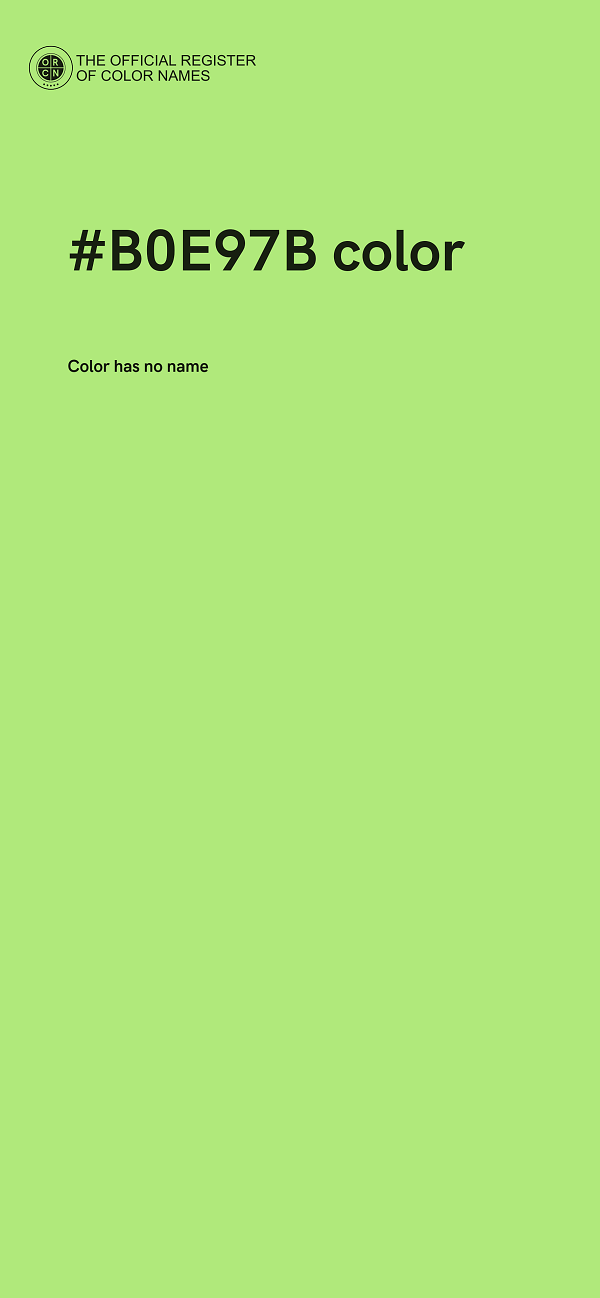 #B0E97B color image