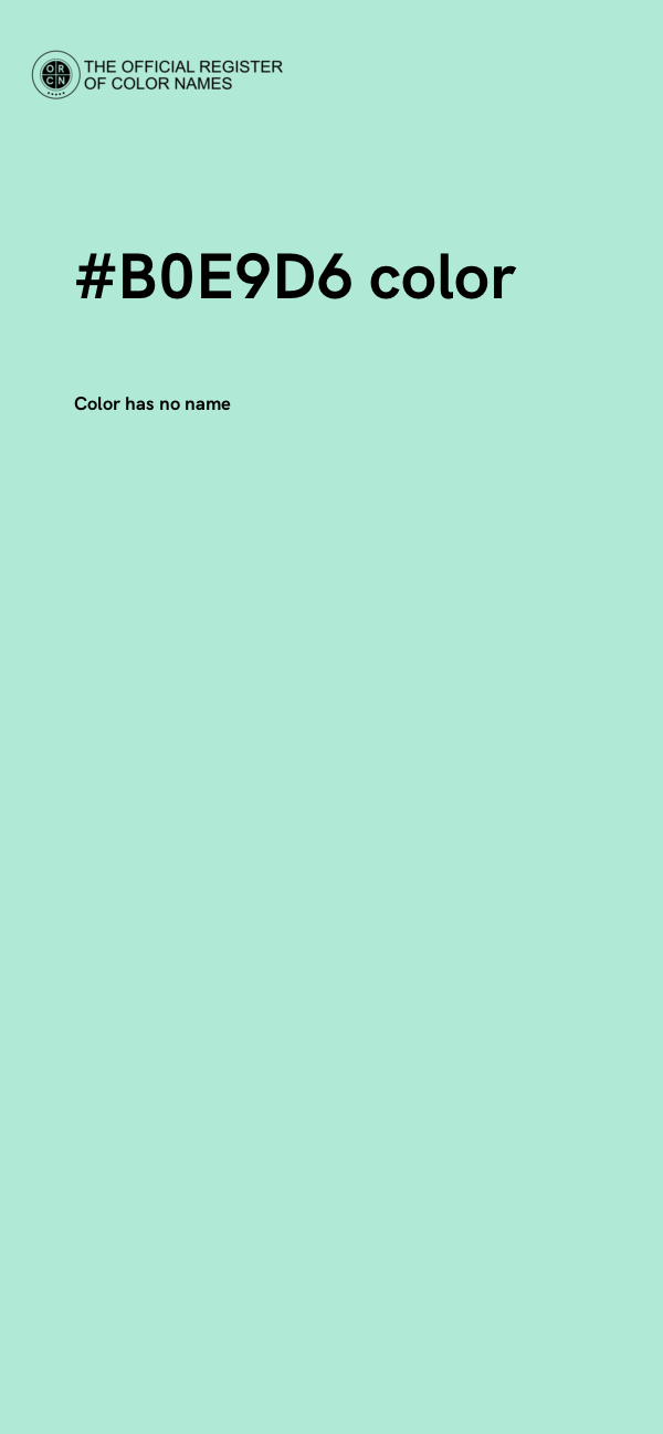 #B0E9D6 color image
