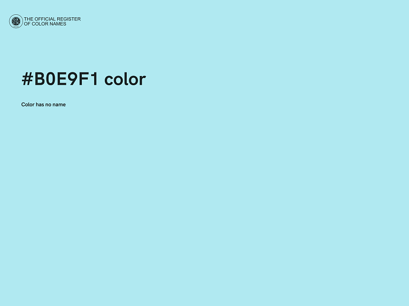 #B0E9F1 color image