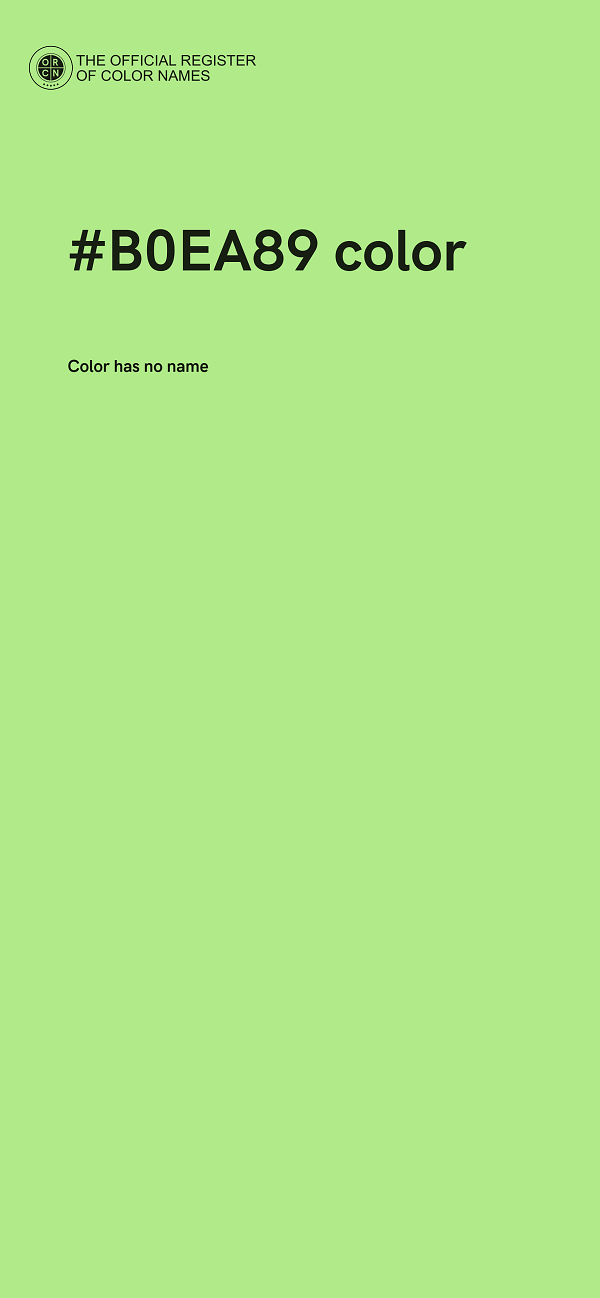 #B0EA89 color image