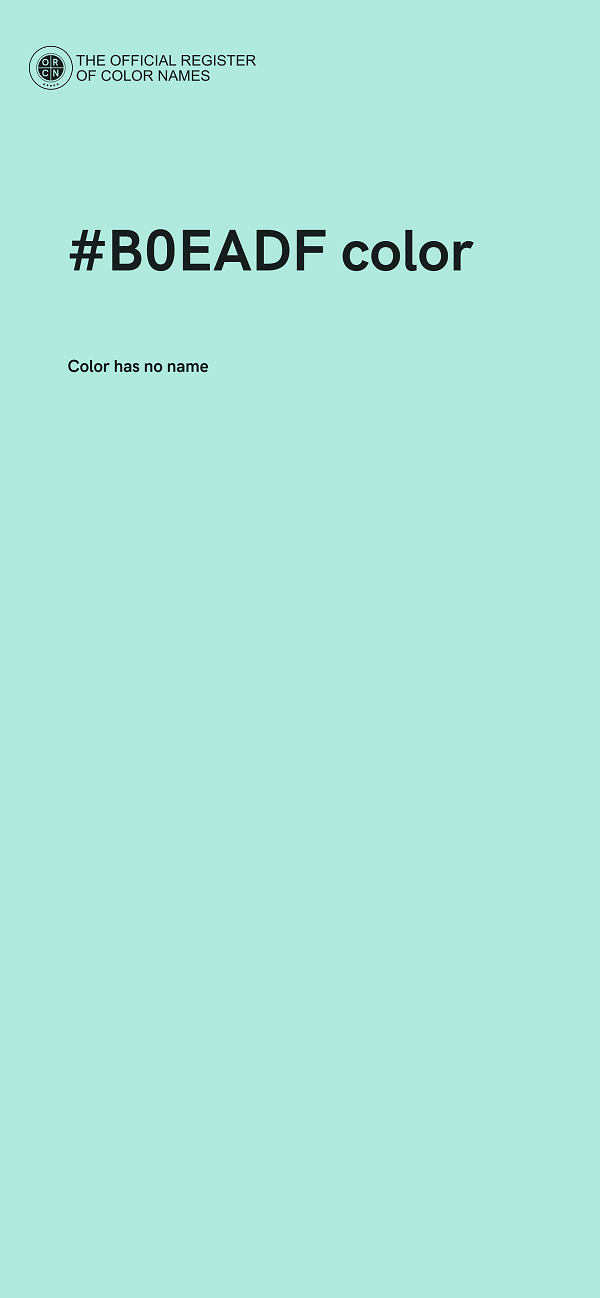 #B0EADF color image