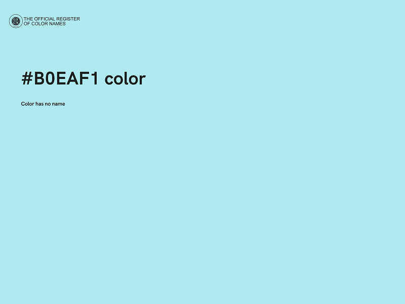 #B0EAF1 color image