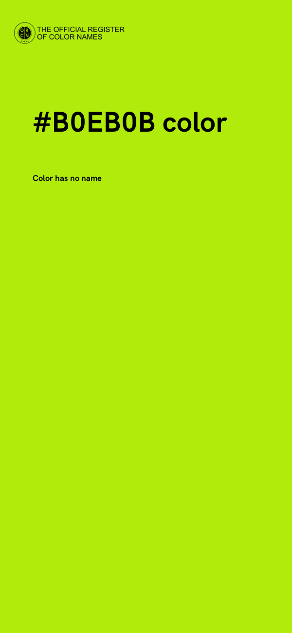 #B0EB0B color image
