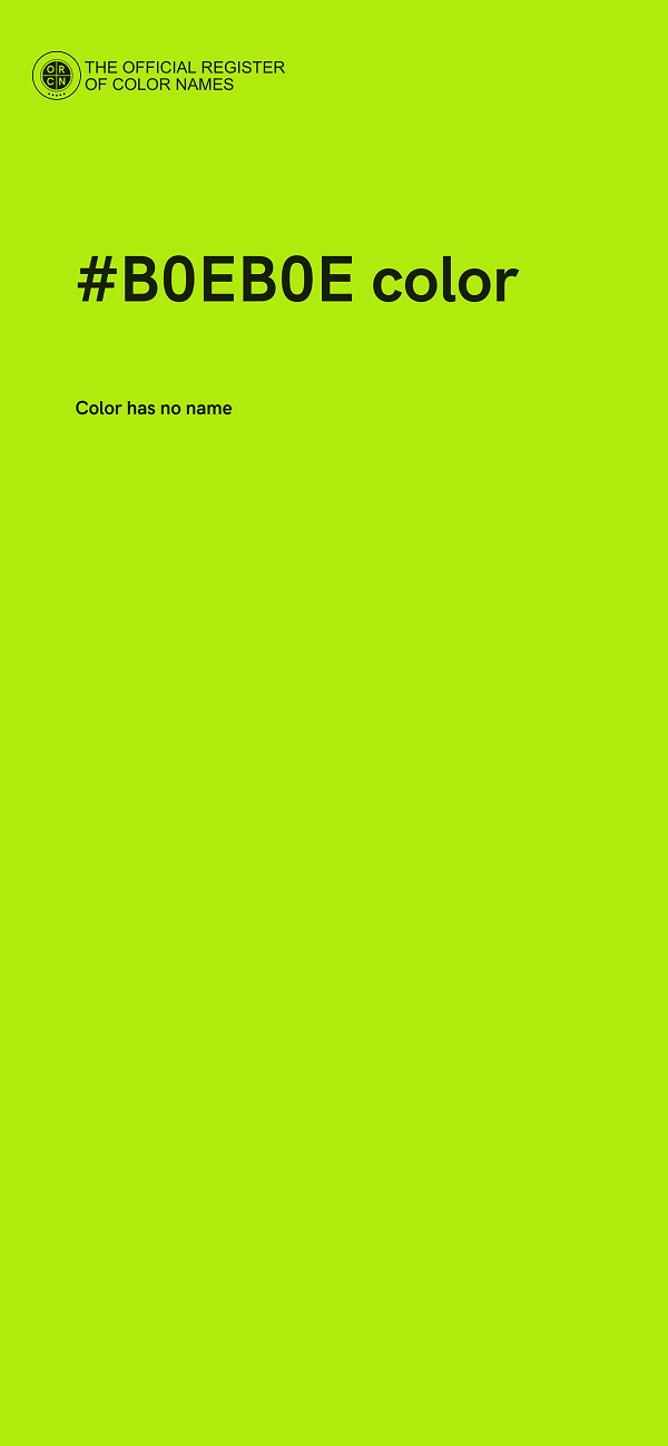 #B0EB0E color image