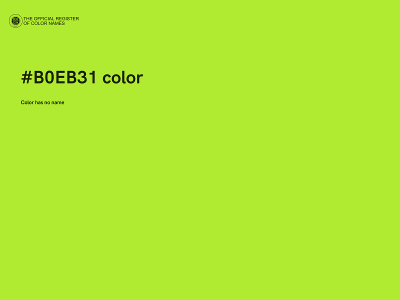 #B0EB31 color image