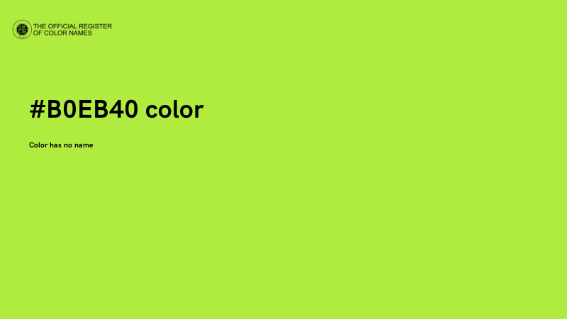#B0EB40 color image