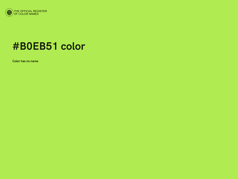 #B0EB51 color image