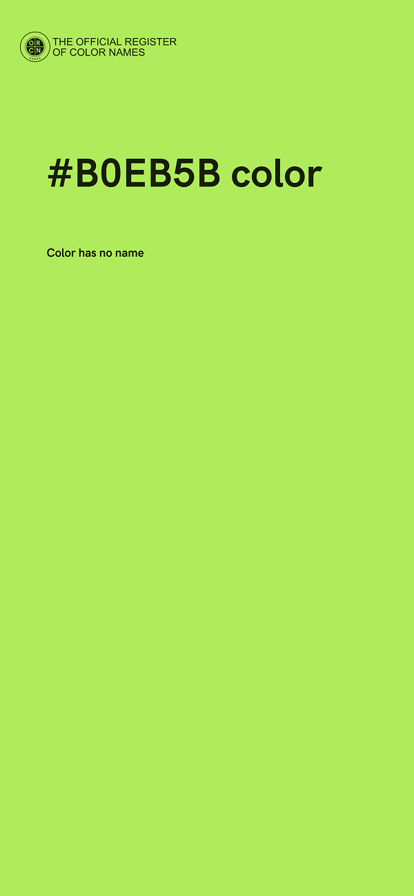 #B0EB5B color image