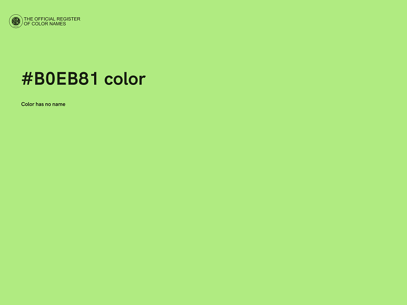 #B0EB81 color image
