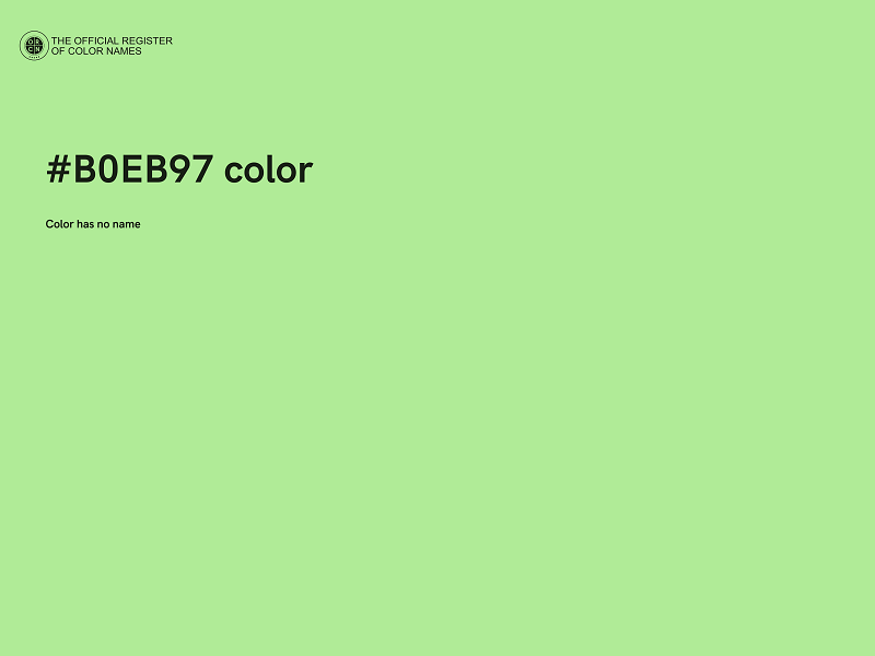 #B0EB97 color image