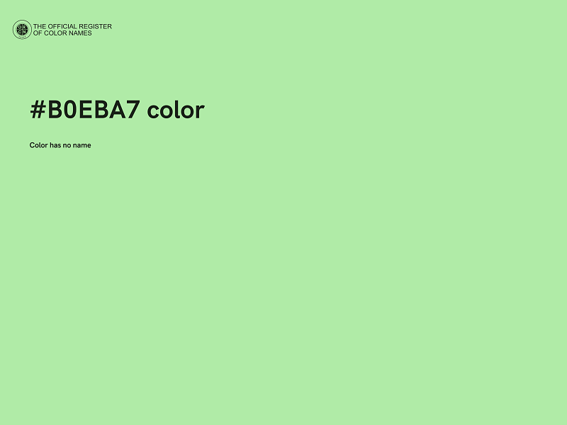 #B0EBA7 color image